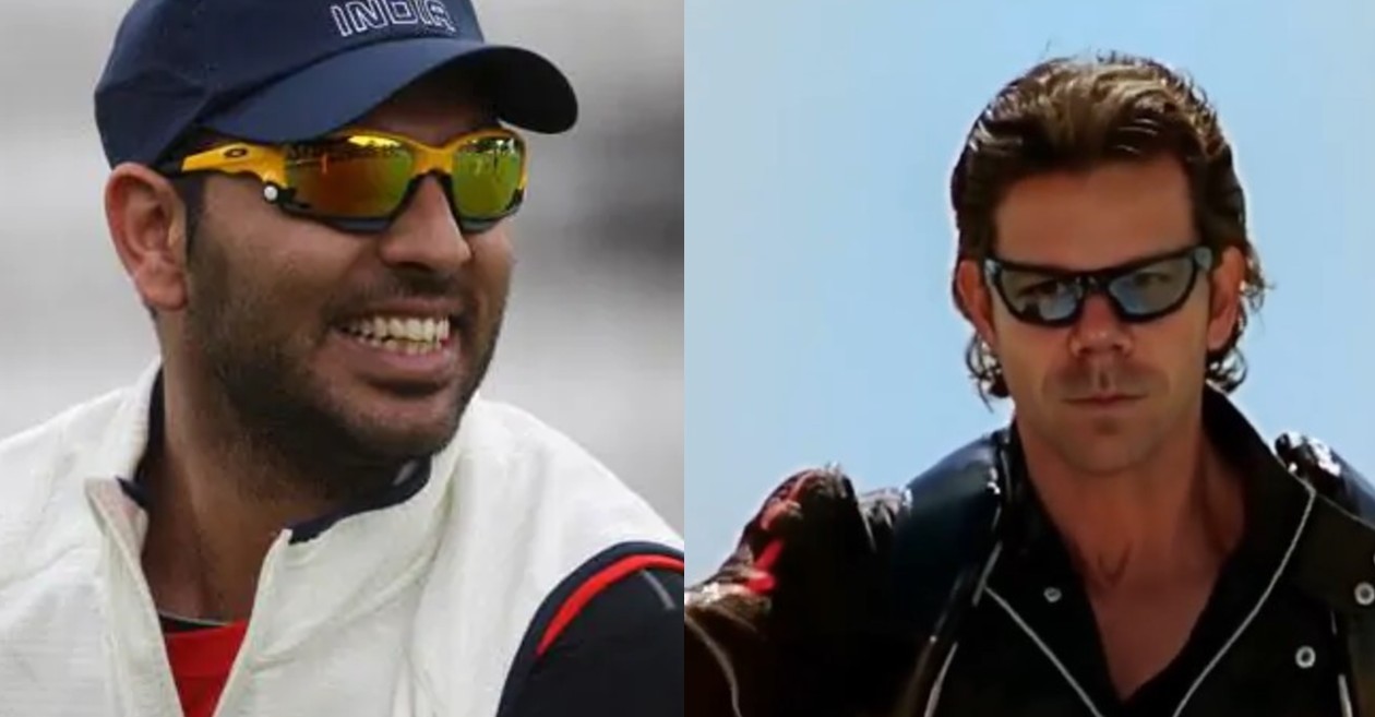 Yuvraj Singh reacts hilariously after David Warner becomes Hrithik Roshan