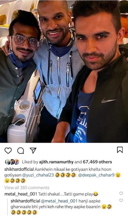 shikhar dhawan instagram