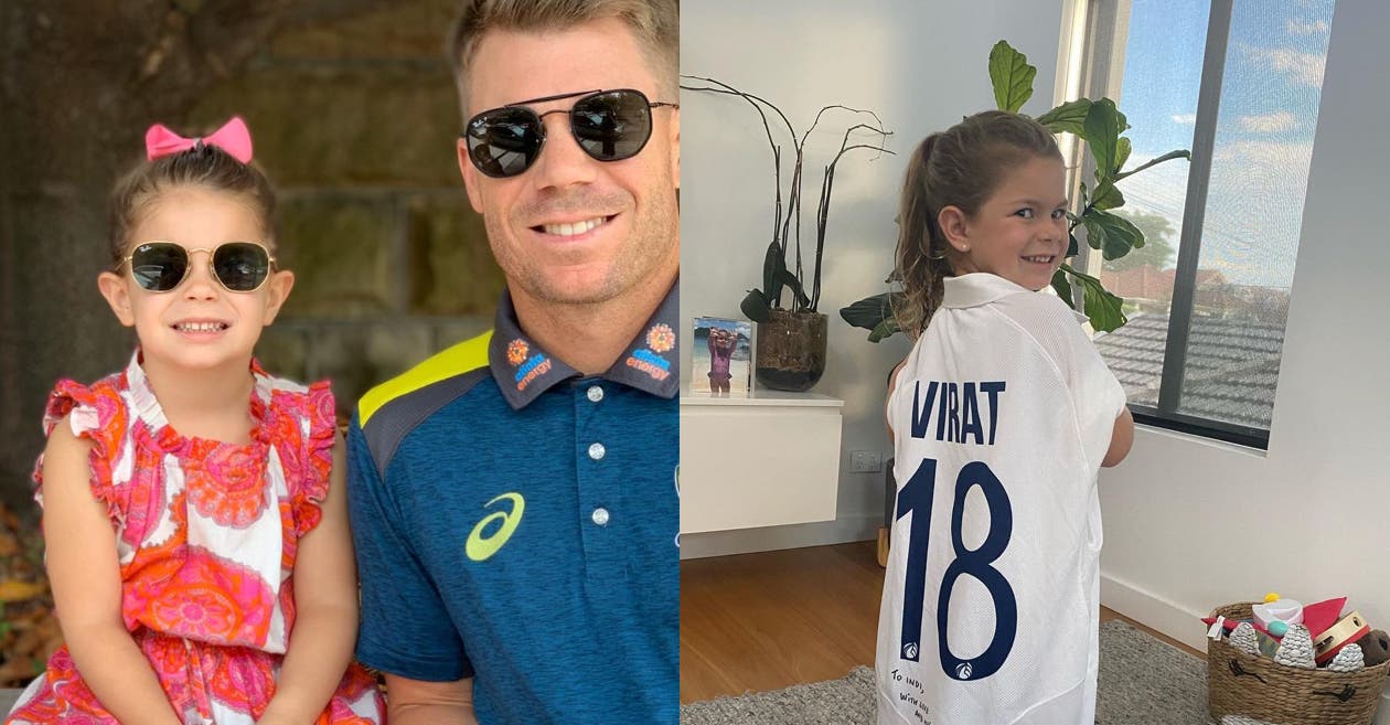 ‘Indi absolutely loves it’: David Warner’s daughter elated after getting Virat Kohli’s playing jersey