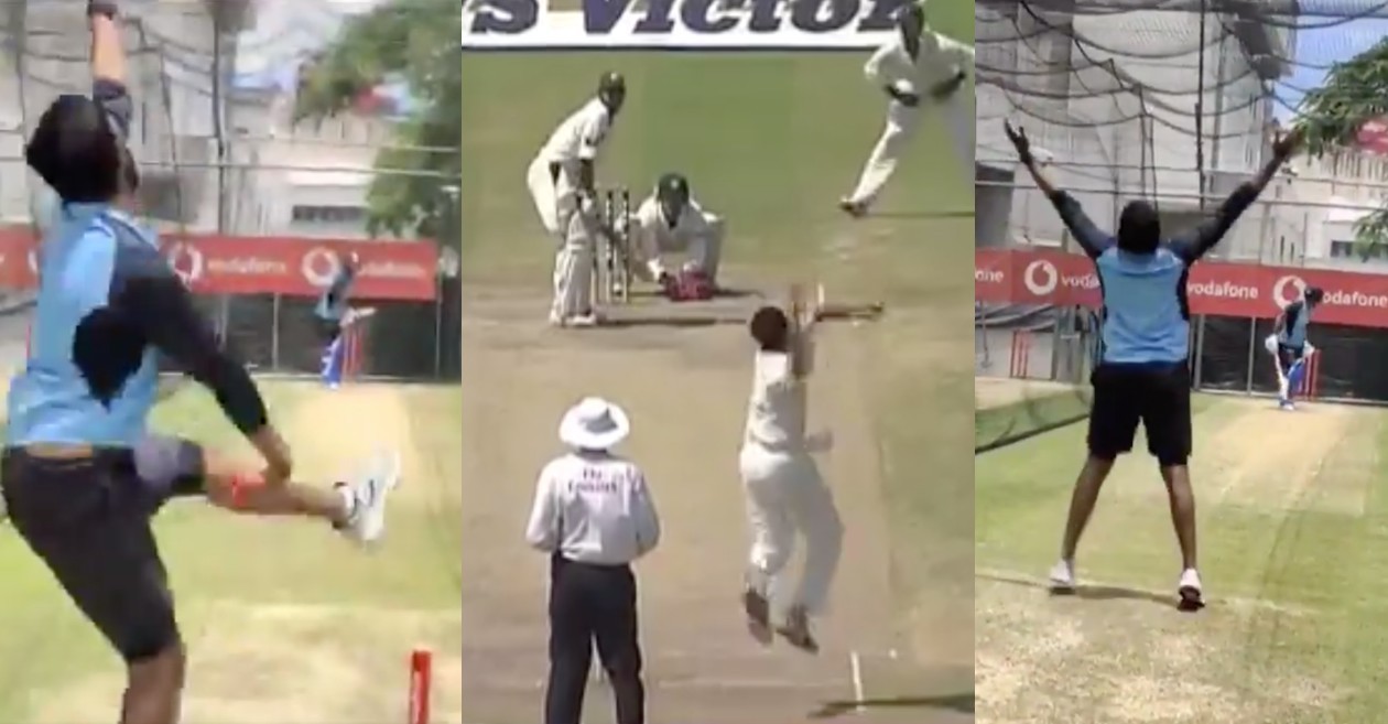 WATCH: Jasprit Bumrah does an Anil Kumble in the nets ahead of England series