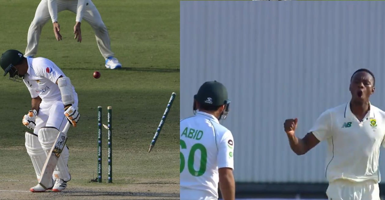 PAK vs SA: WATCH – Kagiso Rabada sends Abid Ali’s off-stump for a walk in the Karachi Test