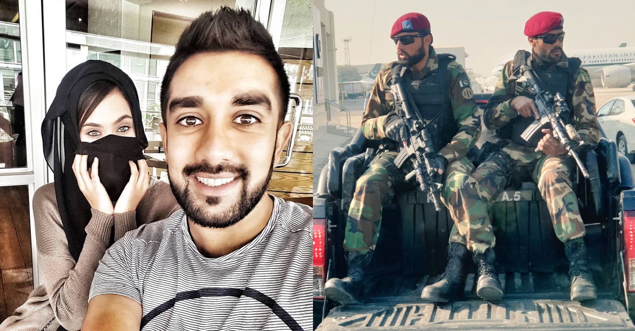 South Africa spinner Tabraiz Shamsi shares a video of the tight security arrangements in Pakistan