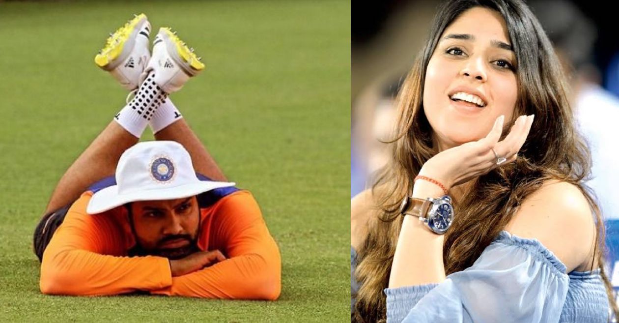 Ritika Sajdeh trolls husband Rohit Sharma after he shares a cheeky post about Ahmedabad pitch