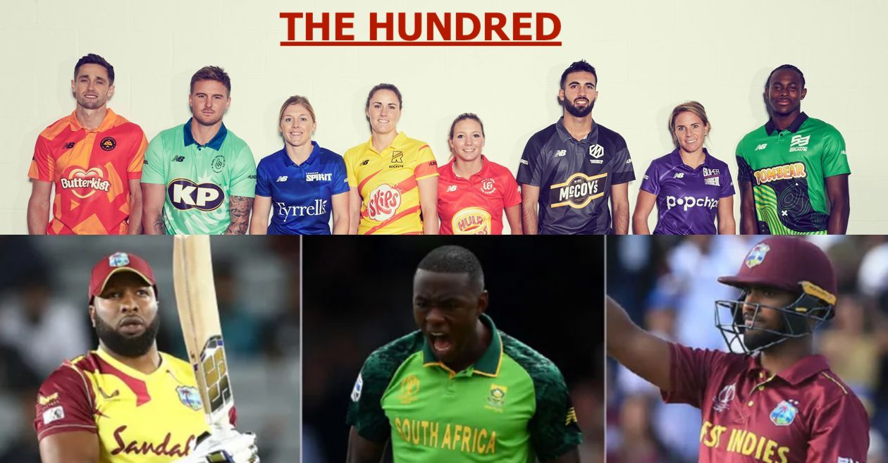 Full squads of eight participating teams for The Hundred 2021