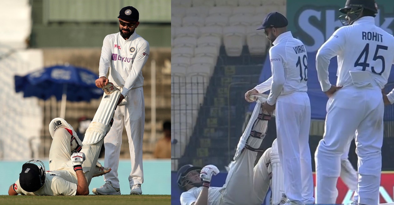 IND vs ENG: WATCH – Virat Kohli comes to Joe Root’s rescue as latter goes down with cramp