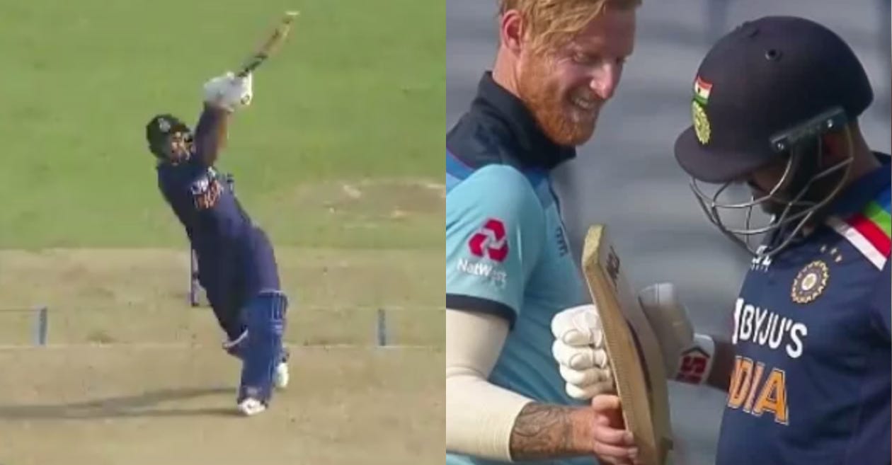 IND vs ENG: WATCH – Ben Stokes hilariously checks Shardul Thakur’s bat after being smashed for a six