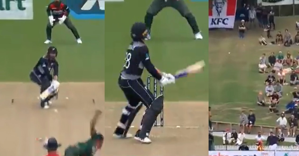 NZ vs BAN: WATCH – Devon Conway imitates Rishabh Pant to play a reverse flick in Hamilton T20I