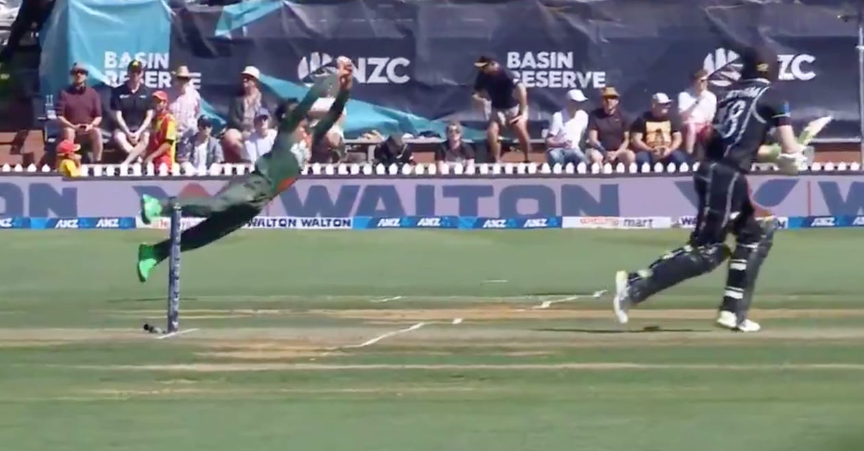 NZ vs BAN – WATCH: Mehidy Hasan takes a screamer at point to dismiss Tom Latham