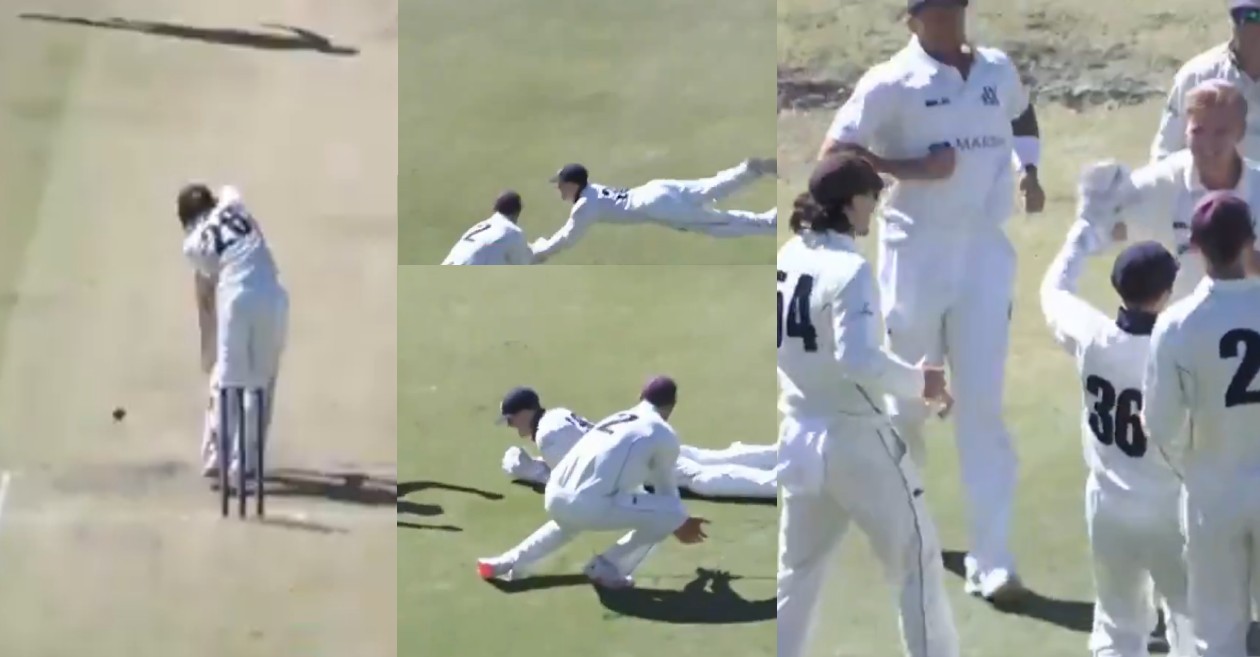 WATCH: Seb Gotch grabs a stunning catch to dismiss Jake Carder in Sheffield Shield 2020-21