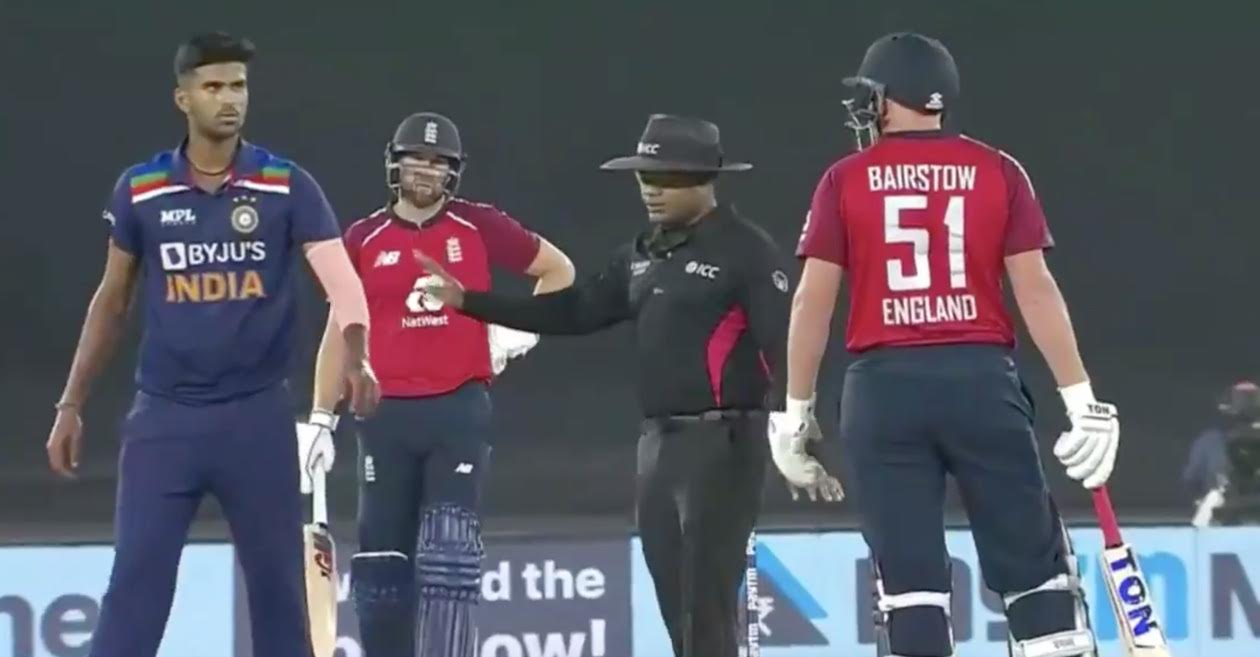 IND vs ENG: WATCH – Washington Sundar loses cool at Jonny Bairstow after missing Dawid Malan’s catch