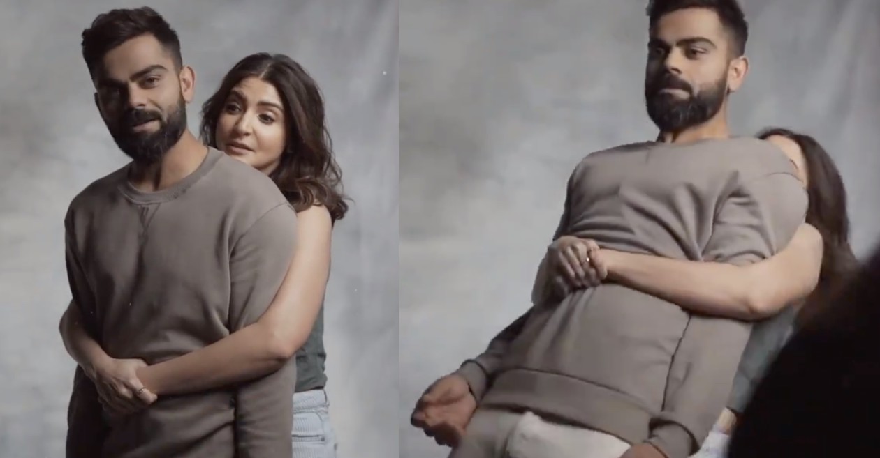 WATCH: “Oh Teri” – Virat Kohli shocked to see Anushka Sharma lifting him off his feet