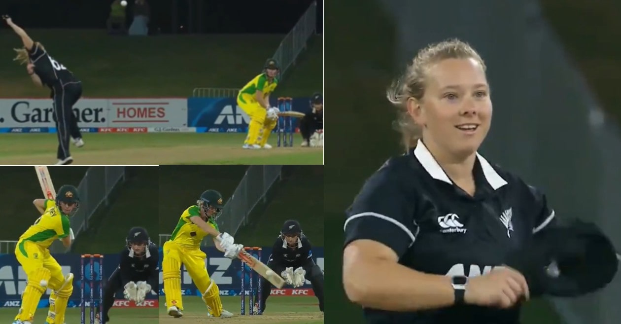 NZW vs AUSW: WATCH – White Ferns’ spinner Leigh Kasperek stuns everyone with a 38 kmph delivery