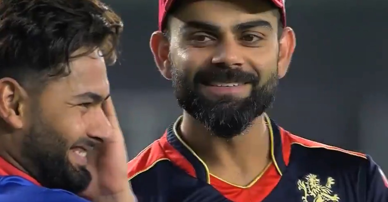 IPL 2021: WATCH – Virat Kohli, Rishabh Pant engage in a humorous chat post DC vs RCB match