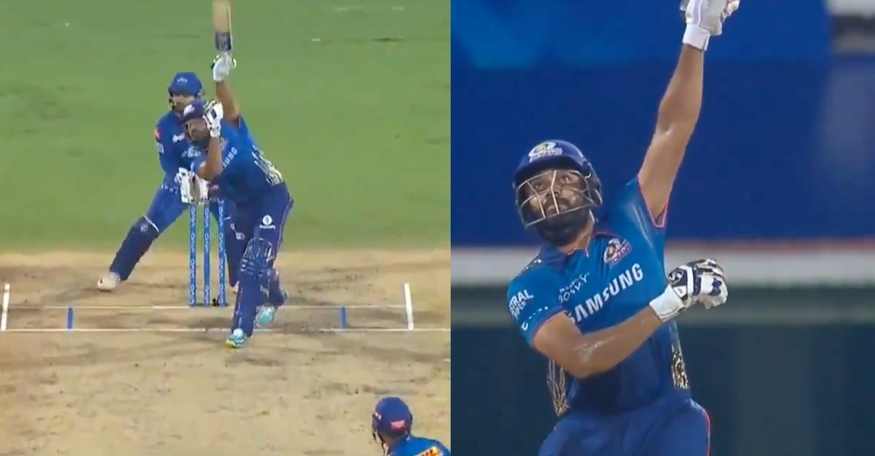 IPL 2021, DC vs MI: Rohit Sharma hits a one-handed six off Ravichandran Ashwin – WATCH