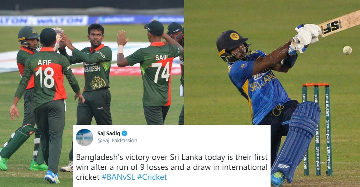 Twitter reactions: Wanindu Hasaranga’s knock goes in vain as Bangladesh trump Sri Lanka by 33 runs