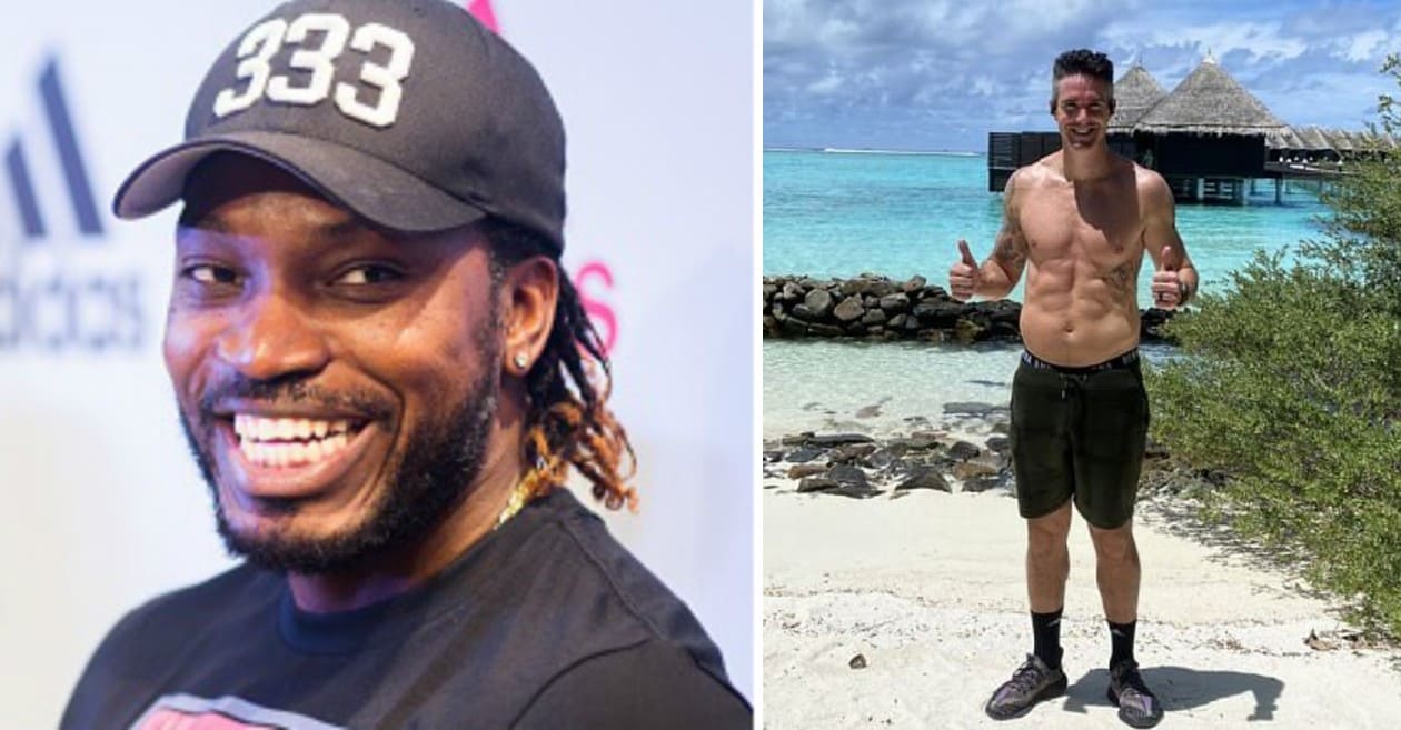 Chris Gayle mercilessly trolls Kevin Pietersen after the latter shows off his body in a ‘shirtless’ pic