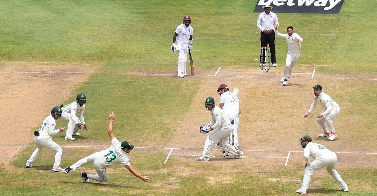 WATCH: Keshav Maharaj’s sensational hat-trick against West Indies in 2nd Test