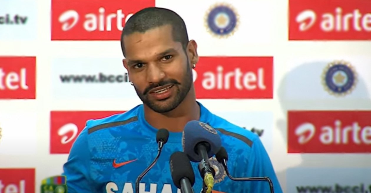 Shikhar Dhawan reacts after being named Team India captain for Sri Lanka tour