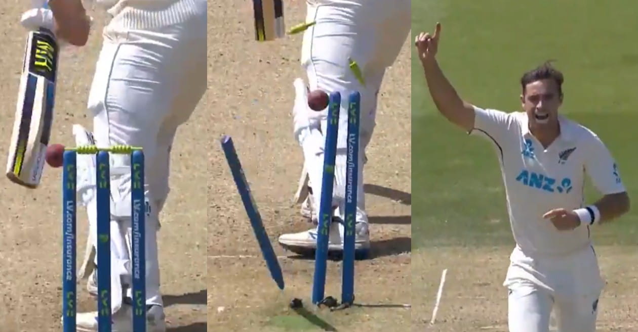 ENG vs NZ: WATCH – Tim Southee cleans up James Bracey with a beauty in Lords Test