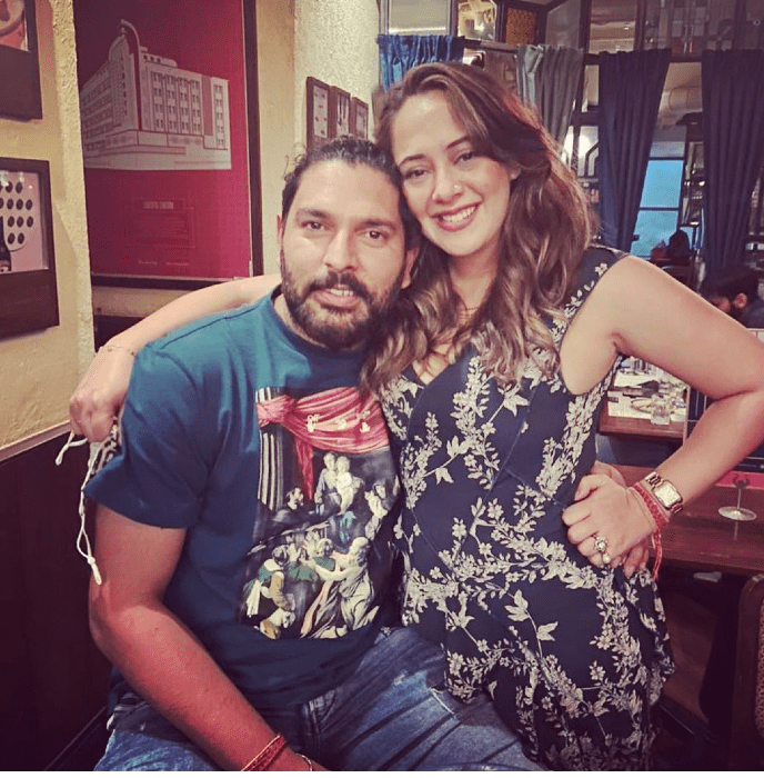 Yuvraj Singh and Hazel Keech