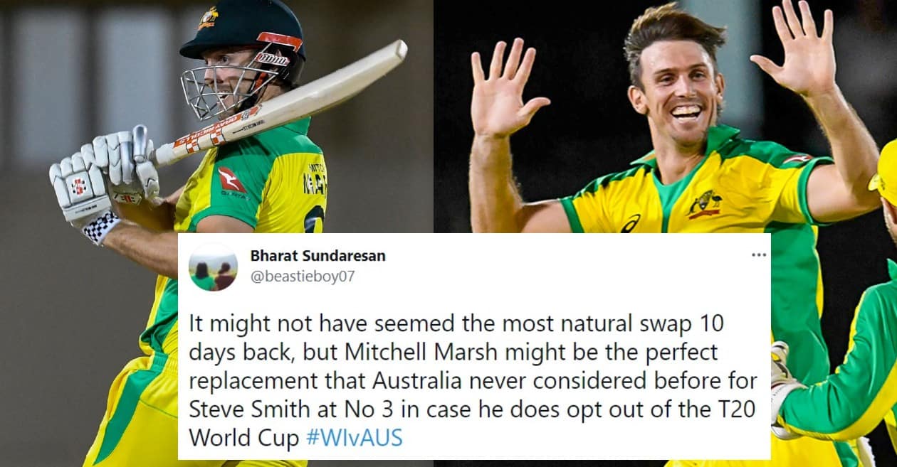 Twitter reactions: Mitchell Marsh’s all-round heroics help Australia avoid clean sweep against West Indies