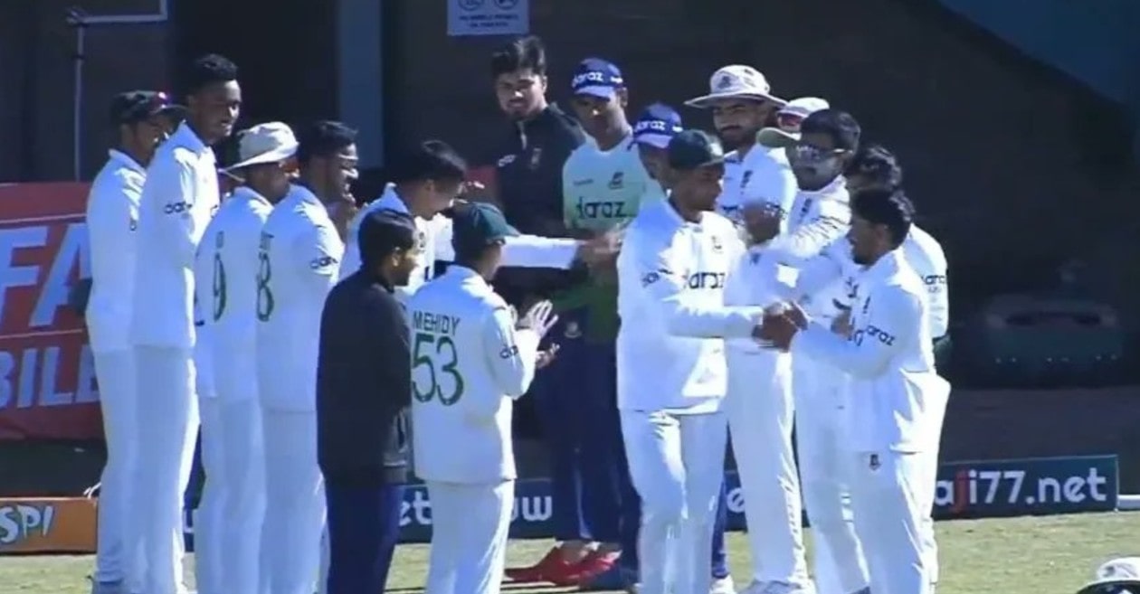 Bangladesh players give Mahmudullah a ‘Guard of Honour’ on his Test retirement