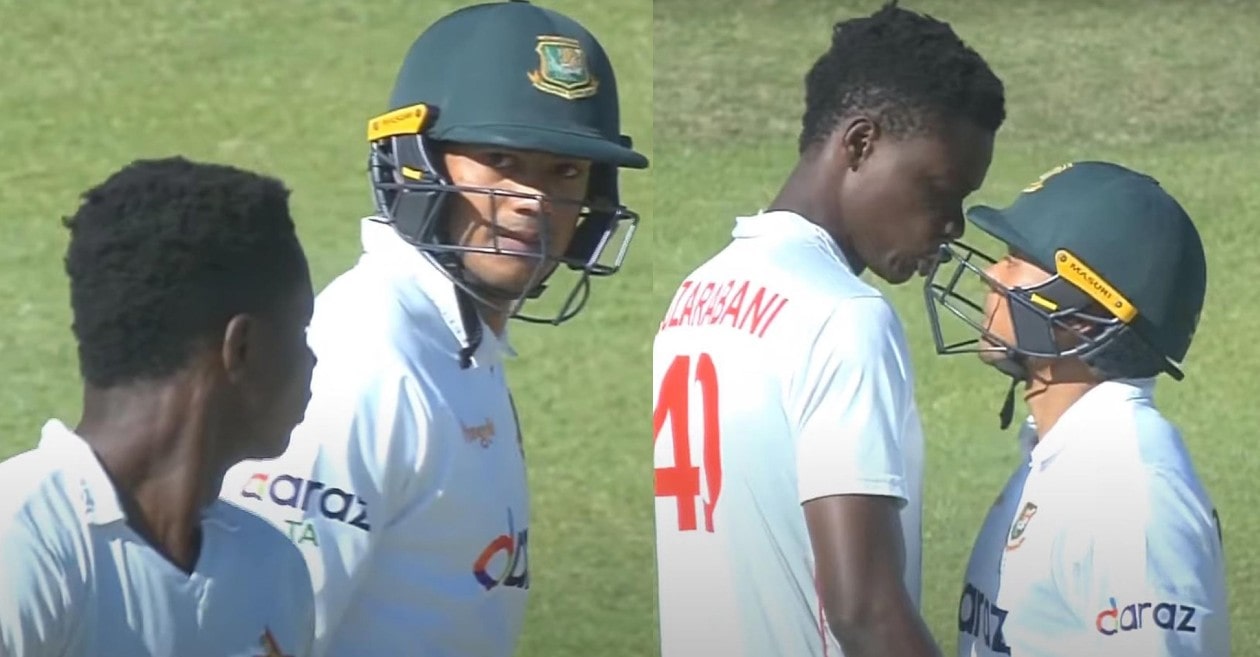 WATCH: Zimbabwe and Bangladesh players punished for bumping heads in one-off Test