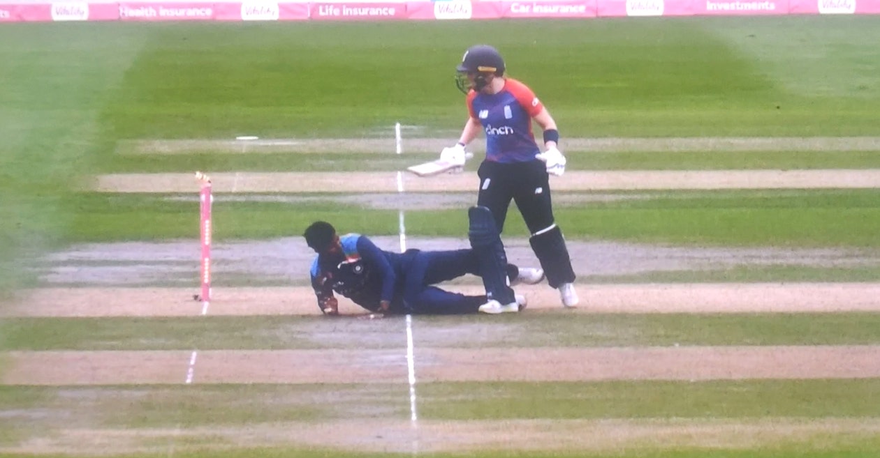 WATCH: Heather Knight’s bizarre run-out in the second T20I against India Women