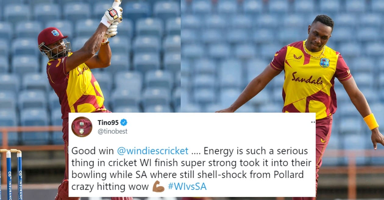 Twitter reactions: Kieron Pollard, Dwayne Bravo power West Indies to level T20I series against South Africa