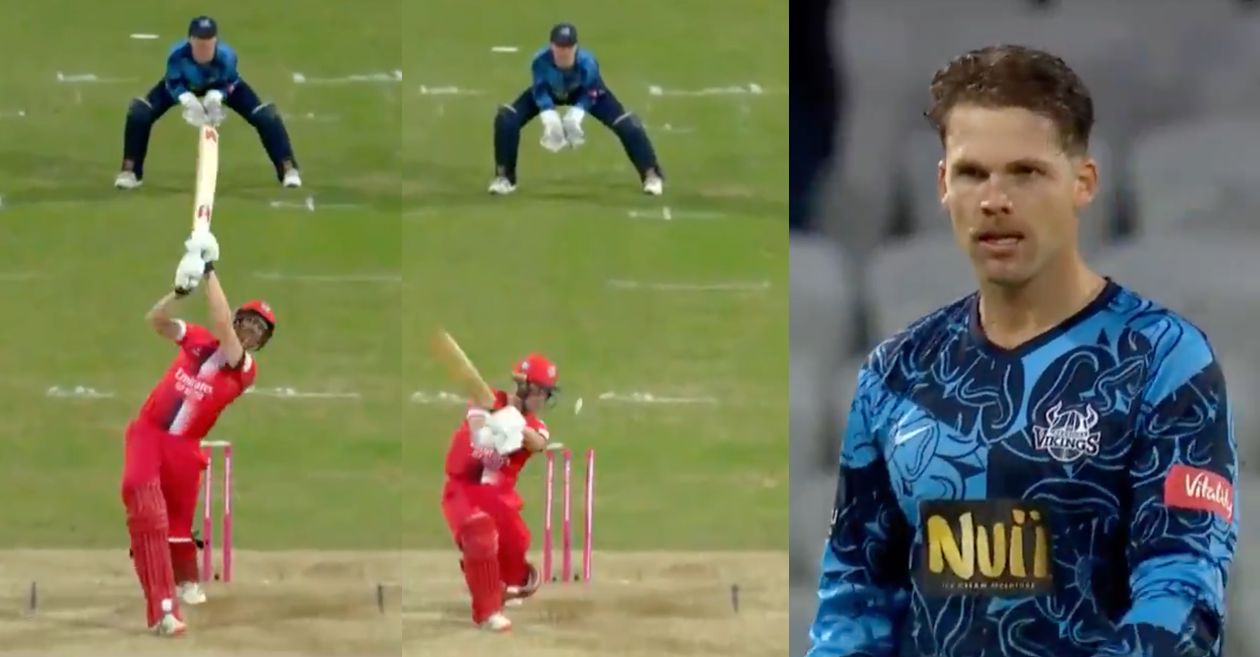 WATCH: New Zealand’s fast bowler Lockie Ferguson picks up a hat-trick in England’s T20 Blast