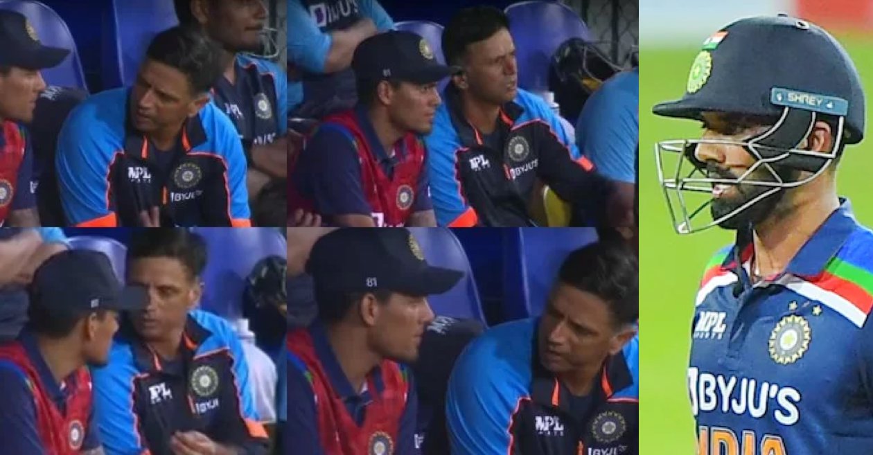 Twitter goes berserk as Rahul Dravid rushes from dressing room to pass Deepak Chahar a message