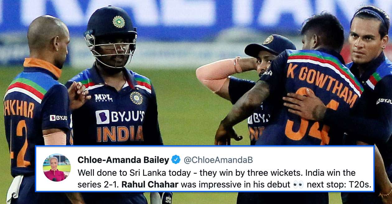 Twitter Reactions: India fight back hard but Sri Lanka win the 3rd ODI by 3 wickets