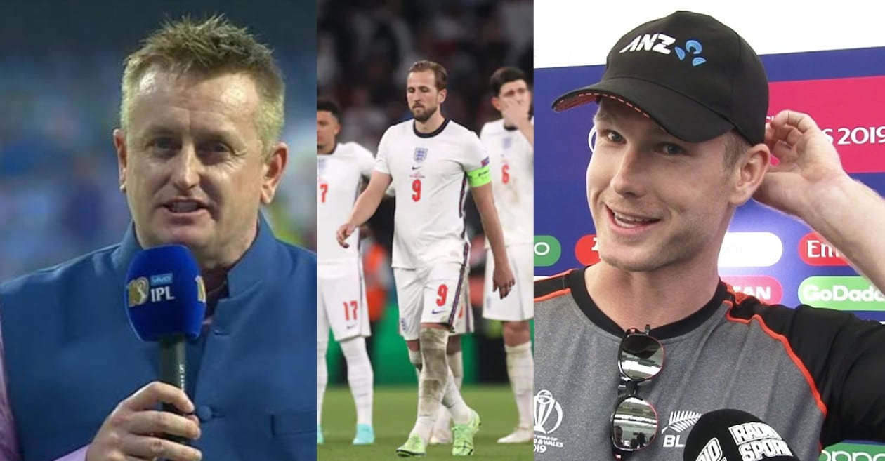 Styris, Neesham react to England’s Euro Cup final loss by taking a dig at the boundary count rule of 2019 CWC