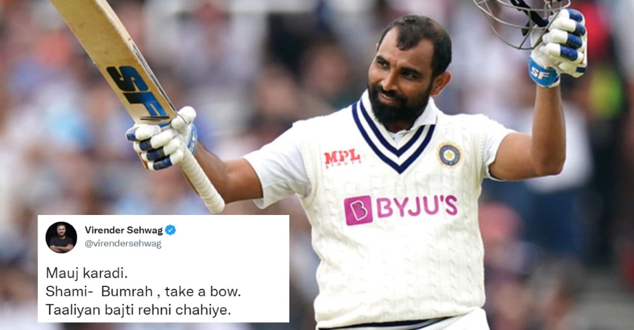 Cricket fraternity erupts as Mohammed Shami hits incredible half-century in Lords Test