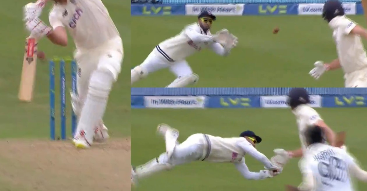 ENG vs IND: WATCH – Rishabh Pant takes a stunning catch to dismiss Dominic Sibley in Nottingham Test