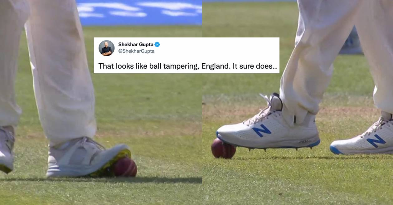 ‘That looks like ball tampering’: Netizens react after England players scuff ball with their spiked shoes