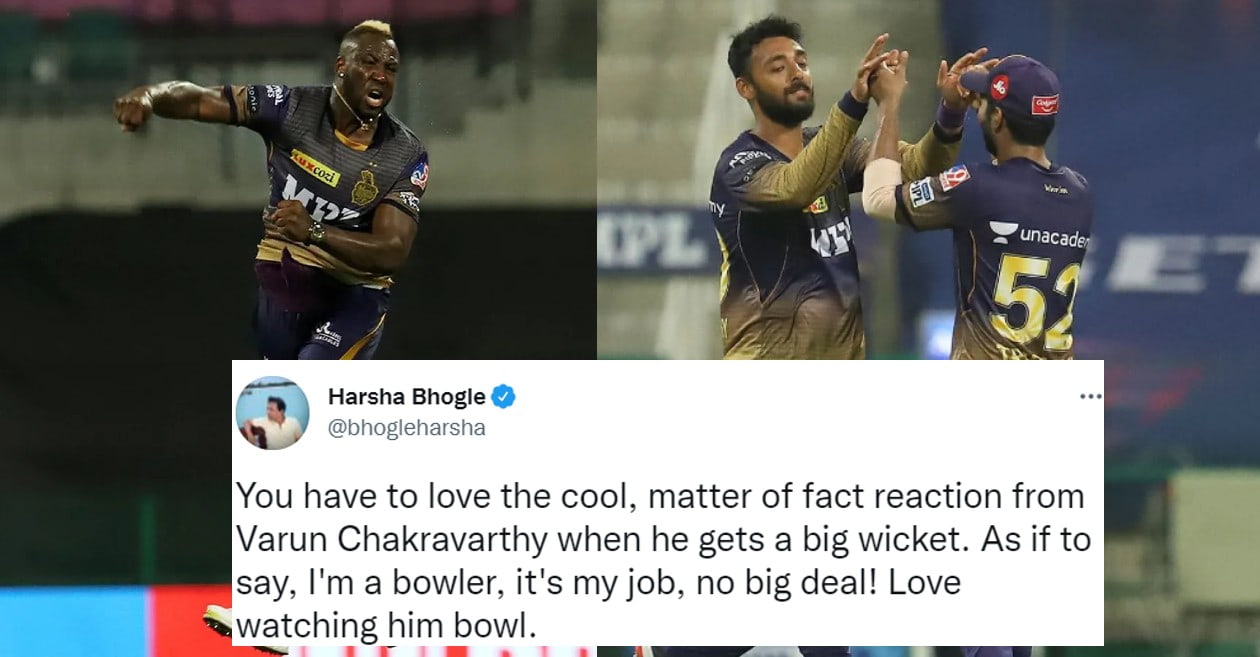 Twitter reactions: Andre Russell, Varun Chakravarthy shine as KKR steamroll RCB in IPL 2021