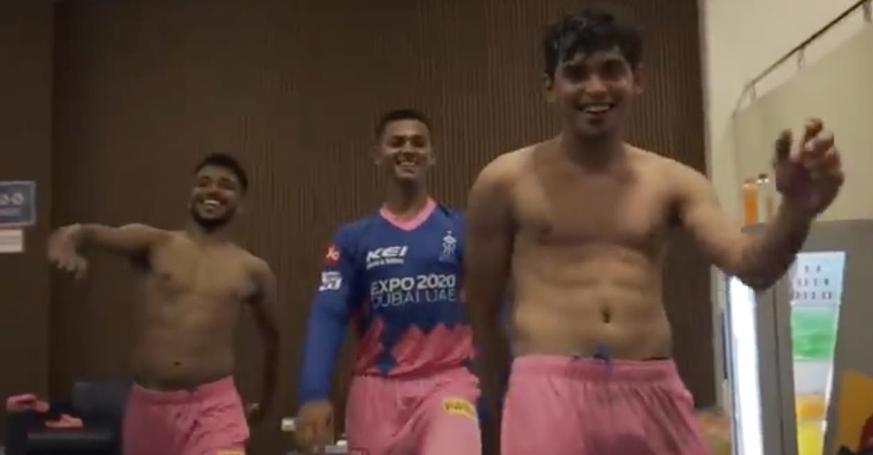 WATCH: Kartik Tyagi, Chetan Sakariya’s shirtless dance after stunning win over PBKS – IPL 2021