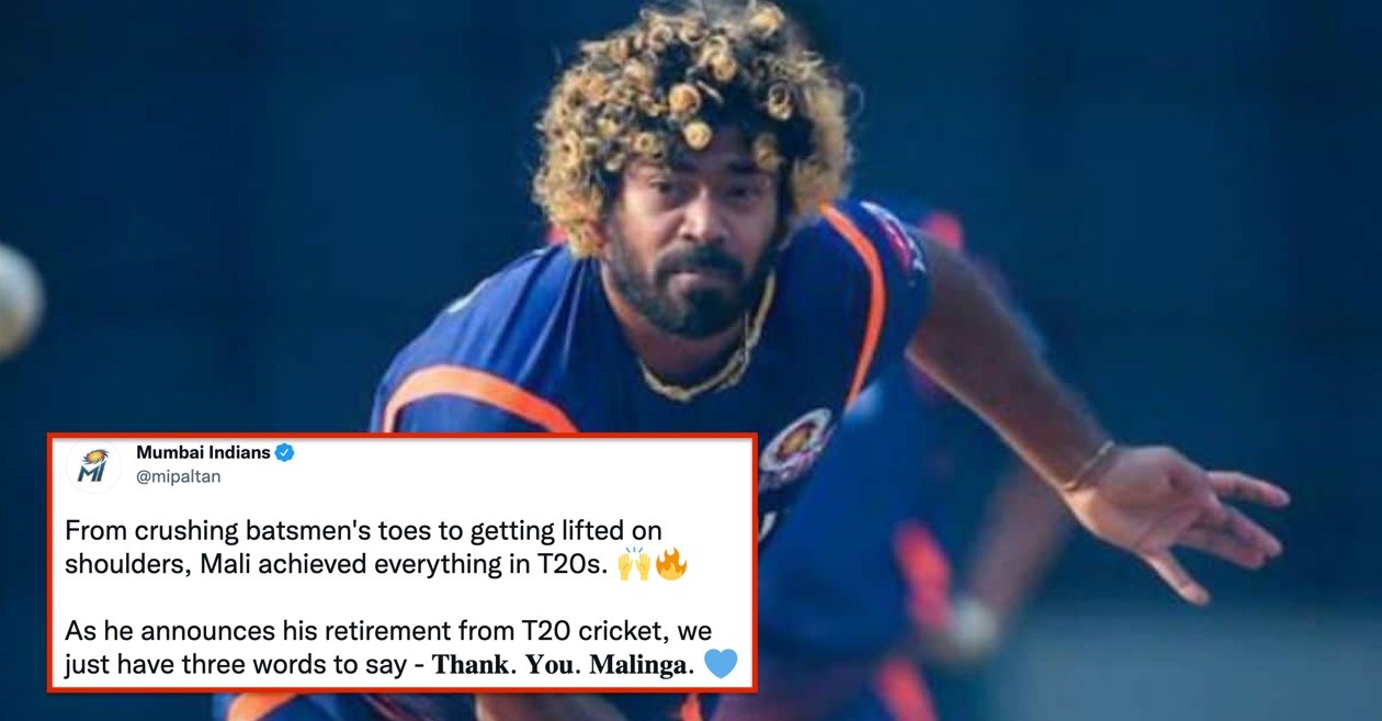 “From crushing batsmen’s toes to getting lifted on shoulders”: Mumbai Indians bids farewell to Lasith Malinga