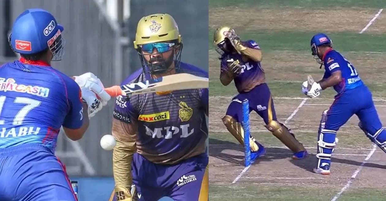 IPL 2021: WATCH – Rishabh Pant almost hits Dinesh Karthik’s head with his bat during KKR vs DC clash