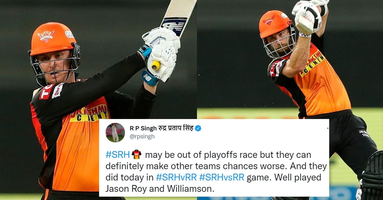 Twitter reactions: Jason Roy, Kane Williamson shine in SRH’s emphatic win over RR – IPL 2021