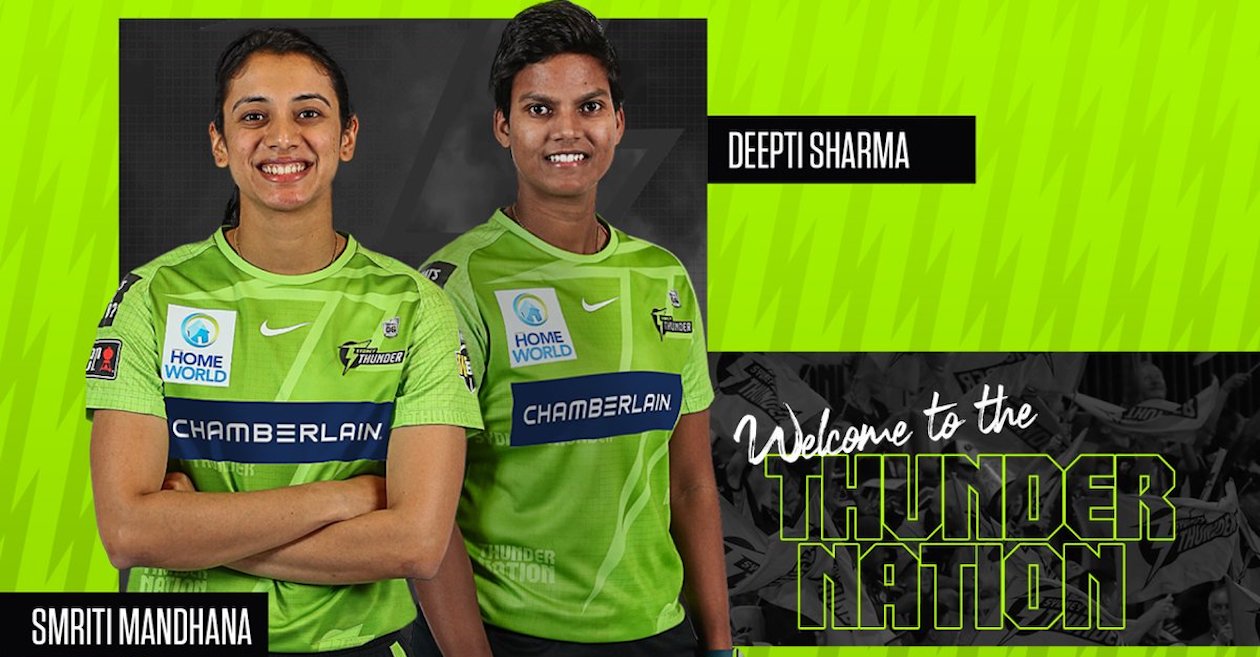 Smriti Mandhana, Deepti Sharma sign up to play for Sydney Thunder in upcoming Women’s Big Bash League