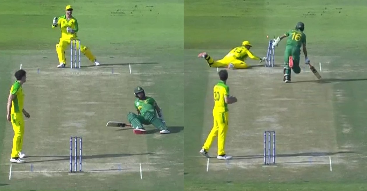 T20 World Cup: WATCH – Keshav Maharaj gets out in a comical way against Australia