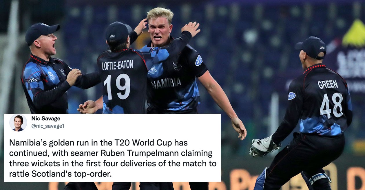 T20 World Cup: Ruben Trumpelmann heroics help Namibia outwit Scotland – Twitter Reactions