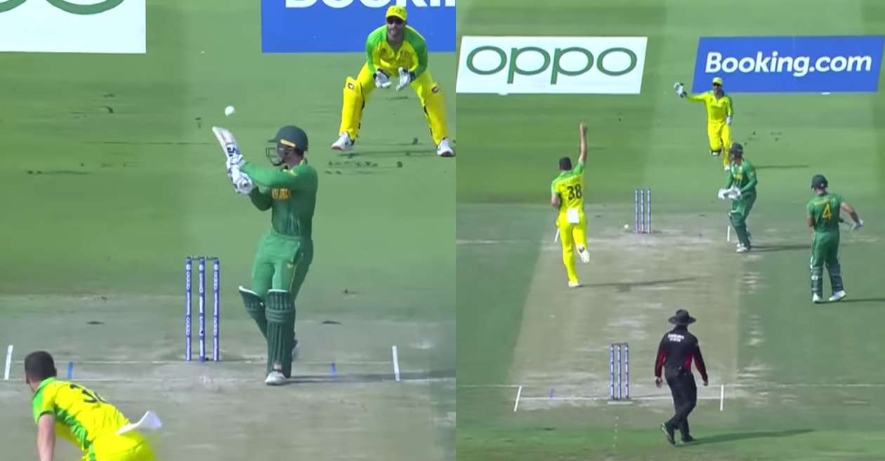 T20 World Cup 2021: WATCH – Quinton de Kock gets out in a bizzare fashion against Australia