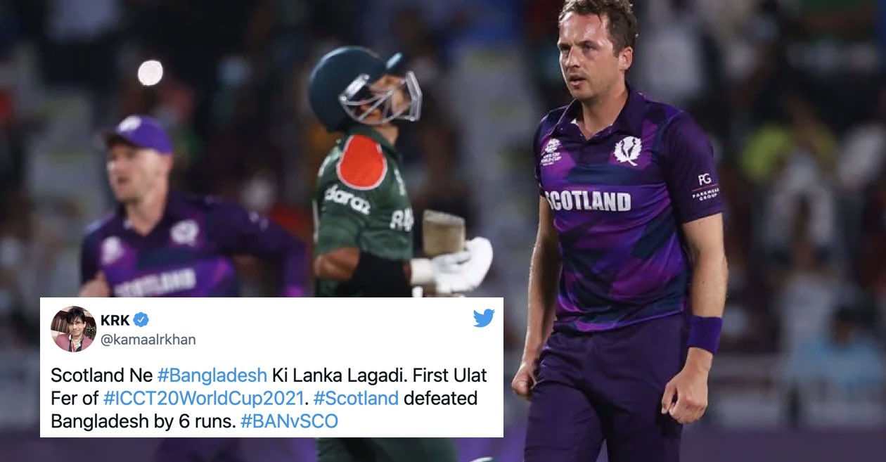 Twitter Reactions: Scotland upset Bangladesh with a thrilling win in T20 World Cup 2021