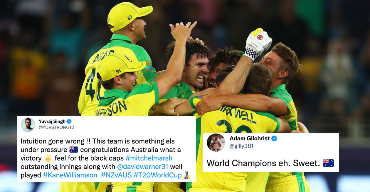 Cricket fraternity erupts as Australia seals the T20 World Cup 2021 with comprehensive win over New Zealand