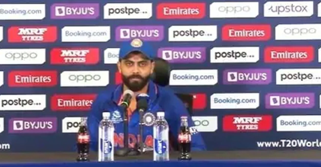 T20 World Cup: Ravindra Jadeja leaves everyone in splits after a journalist asks ‘what if AFG loses to NZ’