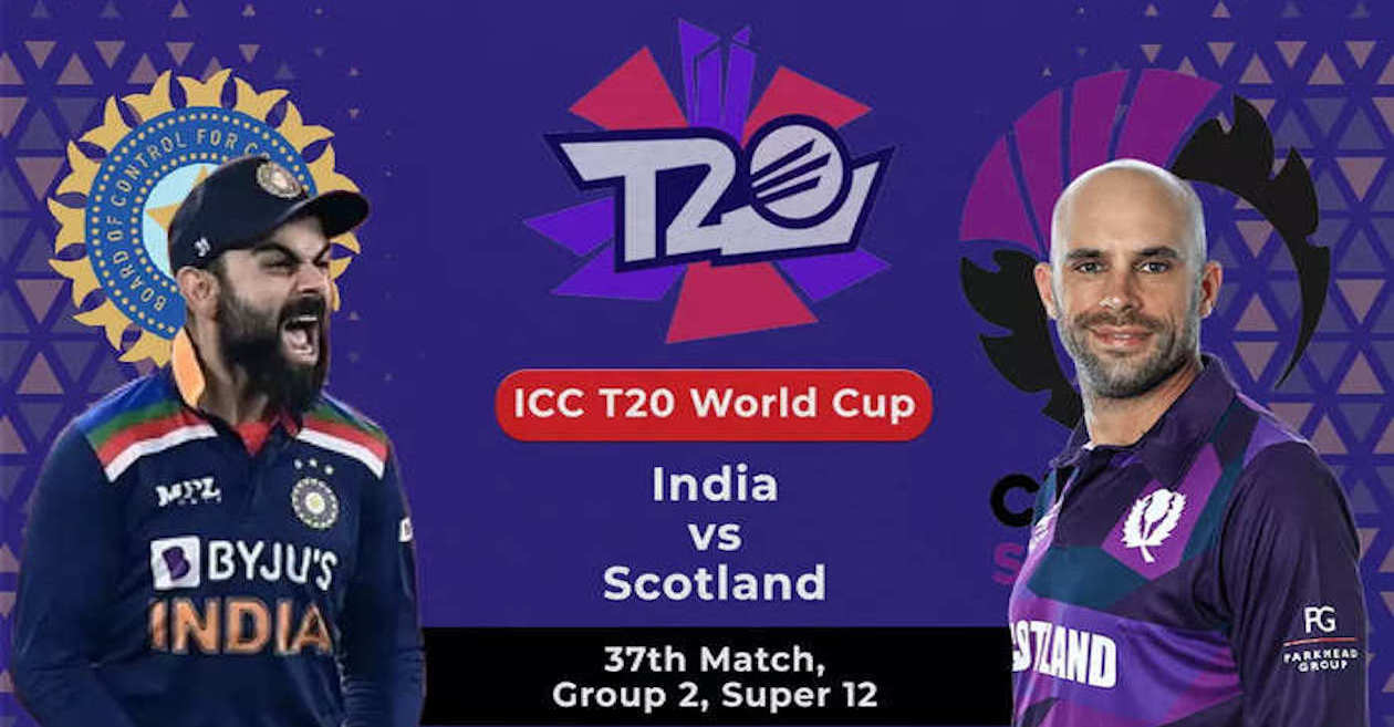 T20 World Cup 2021: India vs Scotland – Pitch Report, Predicted XI and Match Prediction