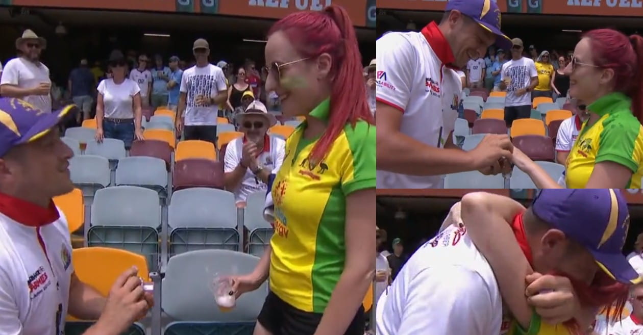 WATCH: England fan’s proposal to his Australian girlfriend during Gabba Test wins the internet